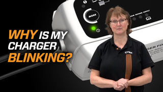 Why is my CTEK charger blinking